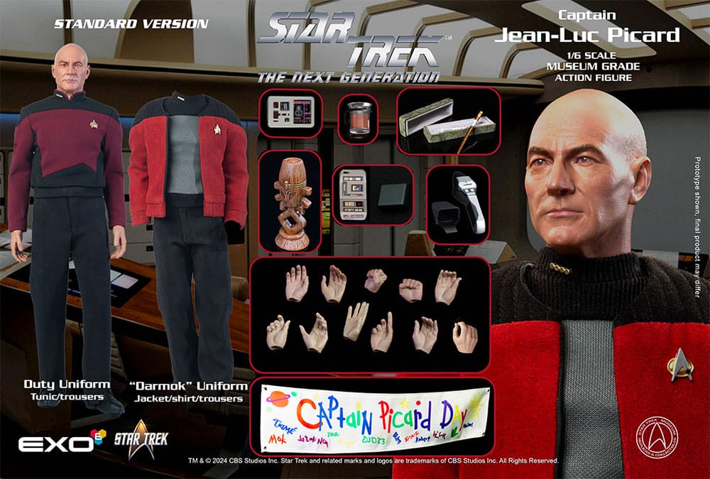 Star Trek: The Next Generation Action Figure 1/6 Captain Jean-Luc Picard 30 cm