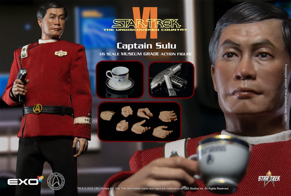 Star Trek VI: The Undiscovered Country Action Figure 1/6 Captain Hikaru Sulu28 cm