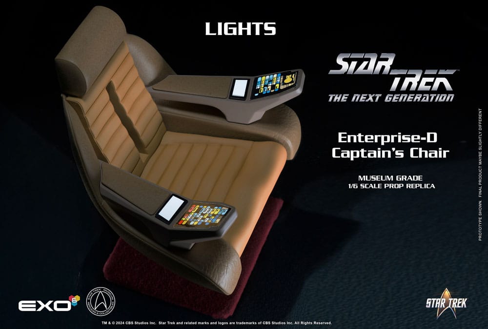 Star Trek: The Next Generation 1/6 Enterprise-D Captain's Chair 19 cm