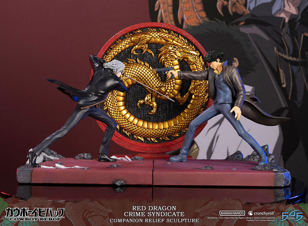 Cowboy Bebop Sculpture Red Dragon Crime Syndicate Companion Relief 35 cm