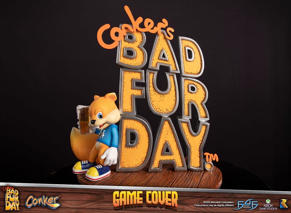 Conker´s Bad Fur Day Statue Game Cover Exclusive Edition 45 cm