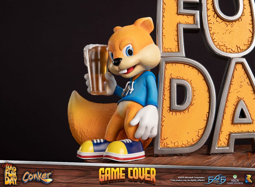 Conker´s Bad Fur Day Statue Game Cover Exclusive Edition 45 cm