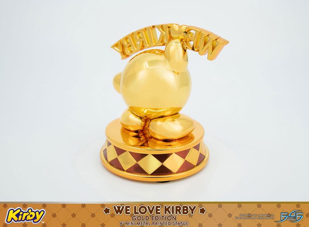 Kirby DieCast Statue We Love Kirby Gold Edition 10 cm