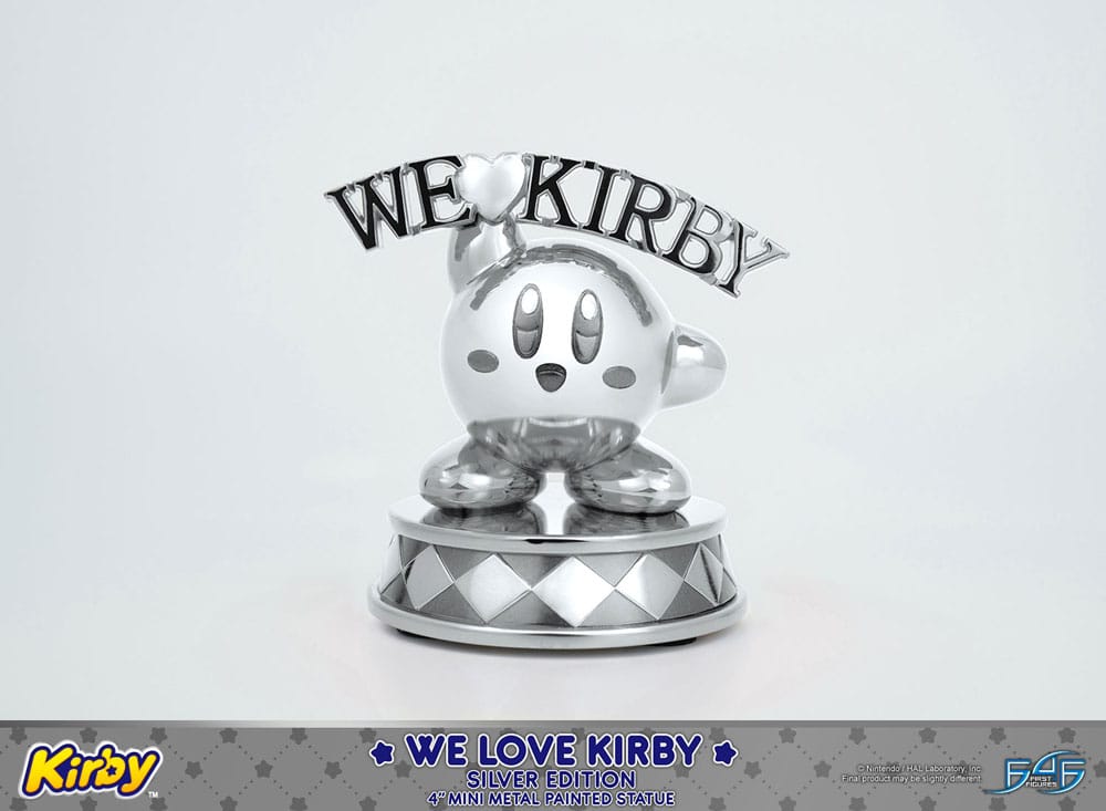 Kirby DieCast Statue We Love Kirby Silver Edition 10 cm