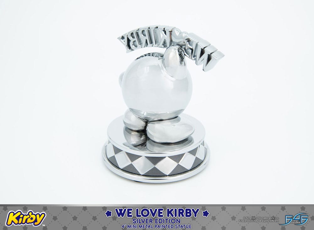 Kirby DieCast Statue We Love Kirby Silver Edition 10 cm