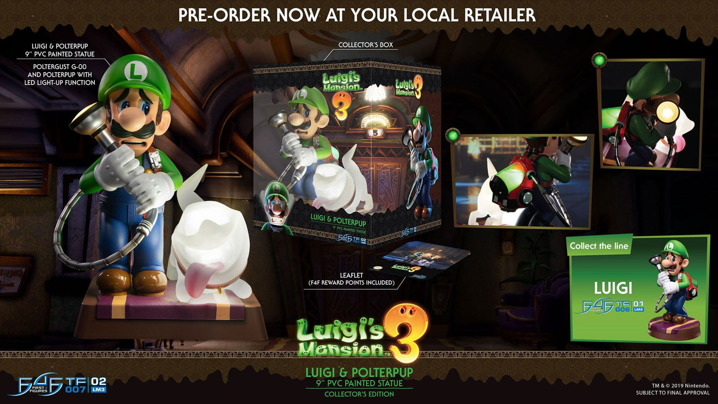 Luigi's Mansion 3 PVC Statue Luigi & Polterpup Collector's Edition 23 cm