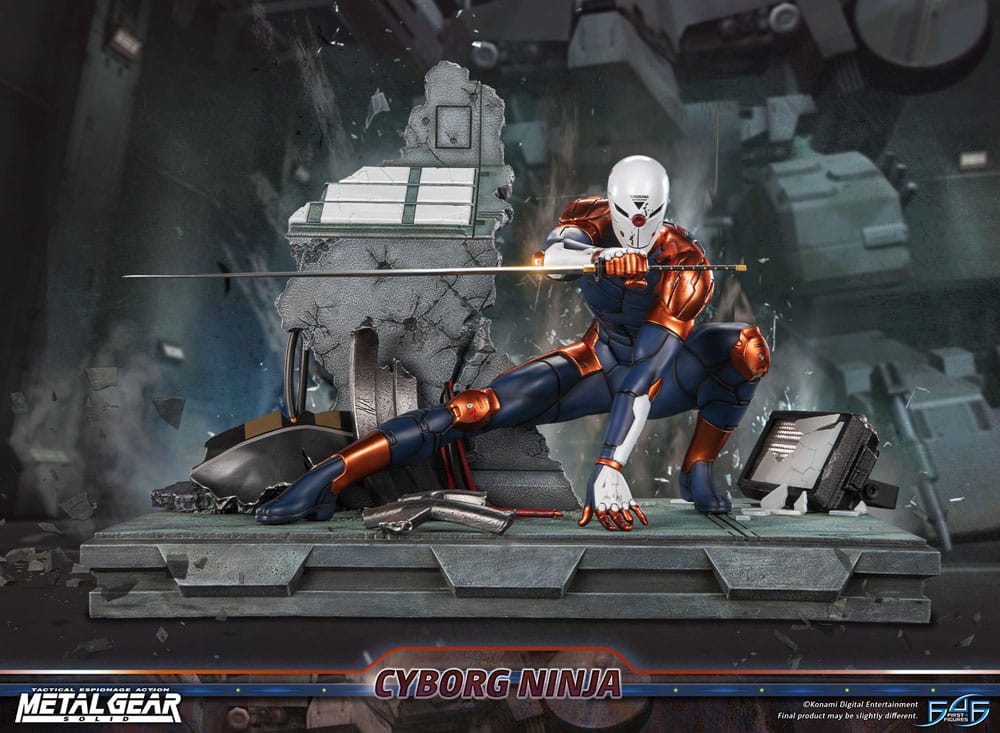 Metal Gear Solid Statue Cyborg Ninja (Grey Fox) 41 cm