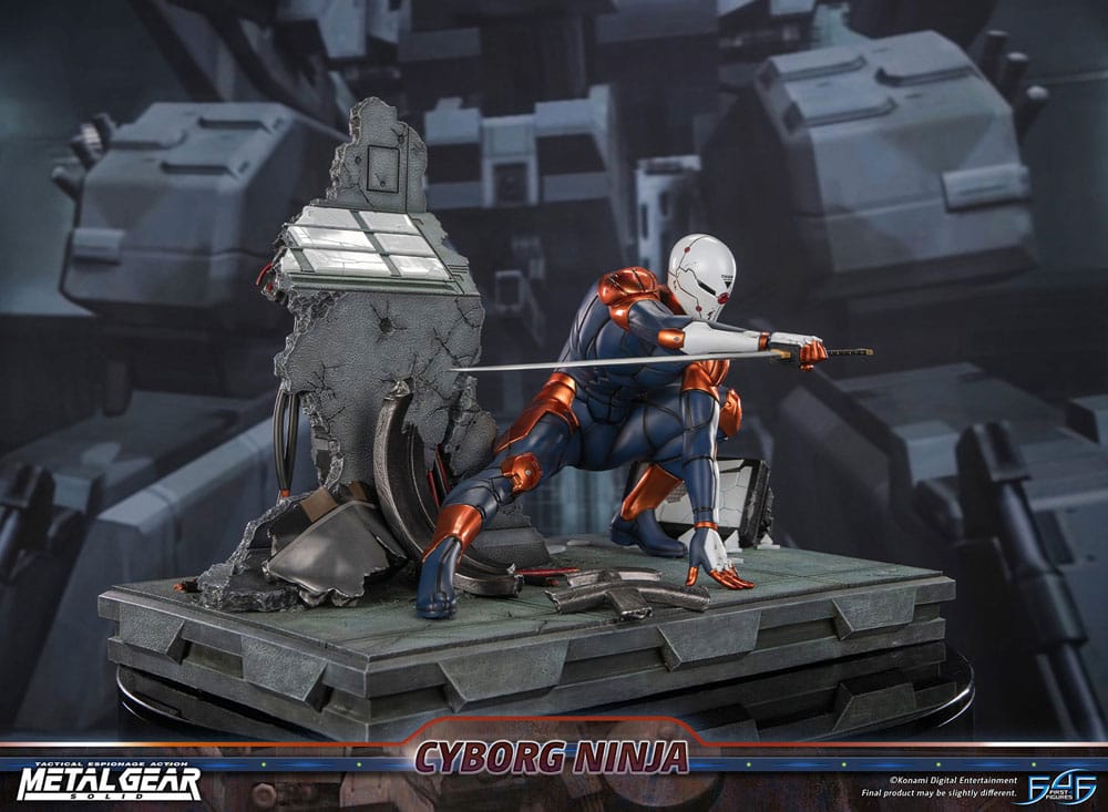 Metal Gear Solid Statue Cyborg Ninja (Grey Fox) 41 cm