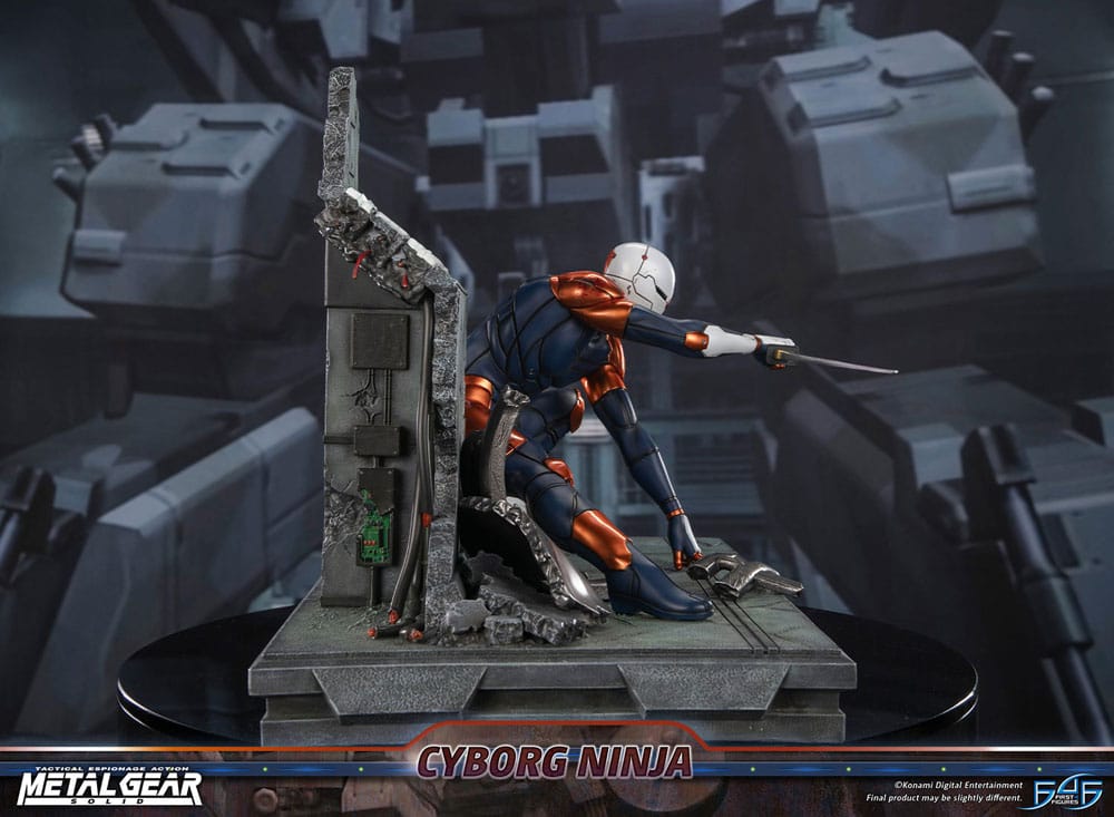 Metal Gear Solid Statue Cyborg Ninja (Grey Fox) 41 cm