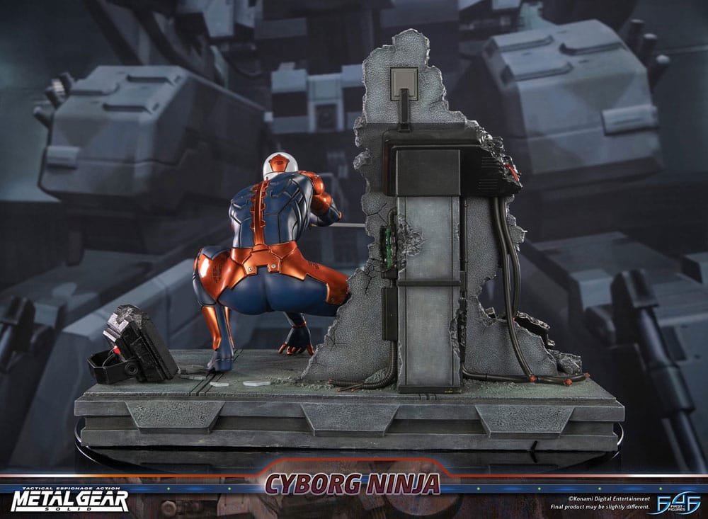 Metal Gear Solid Statue Cyborg Ninja (Grey Fox) 41 cm