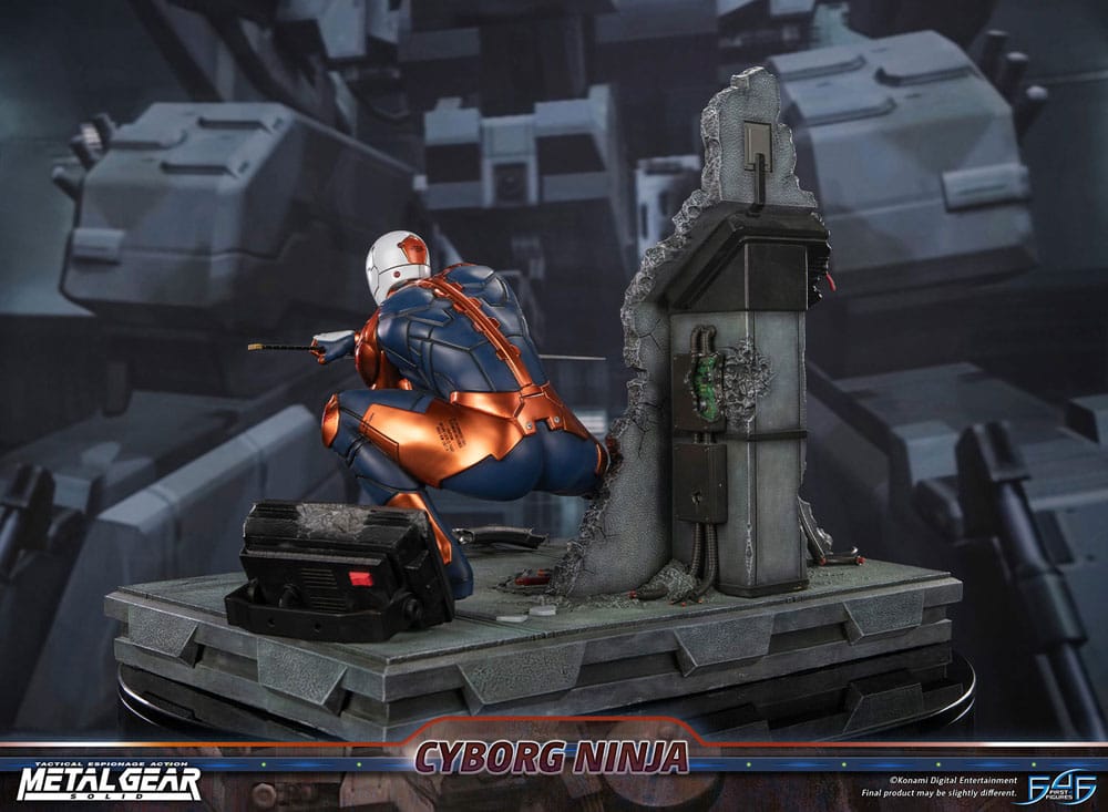 Metal Gear Solid Statue Cyborg Ninja (Grey Fox) 41 cm