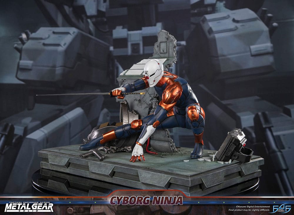 Metal Gear Solid Statue Cyborg Ninja (Grey Fox) 41 cm