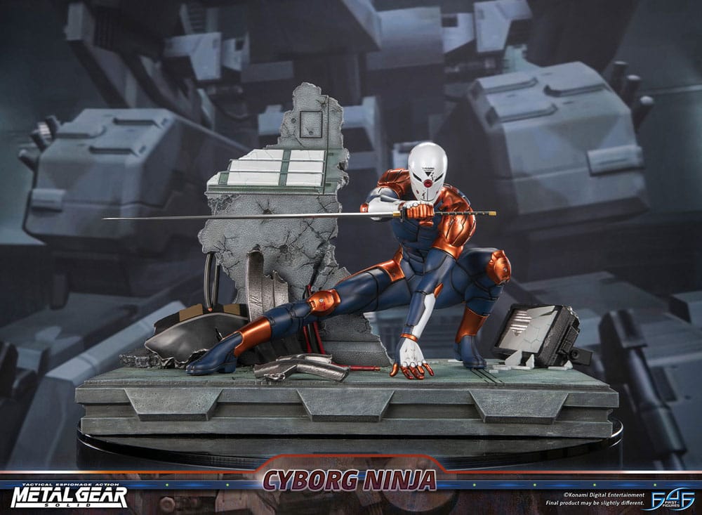 Metal Gear Solid Statue Cyborg Ninja (Gray Fox) 41 cm