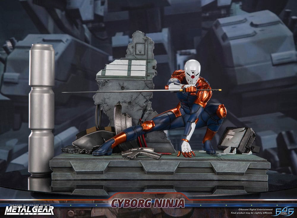 Metal Gear Solid Statue Cyborg Ninja (Grey Fox) 41 cm