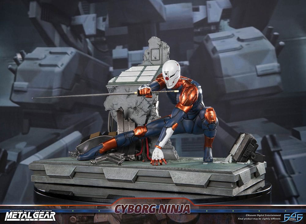 Metal Gear Solid Statue Cyborg Ninja (Grey Fox) 41 cm