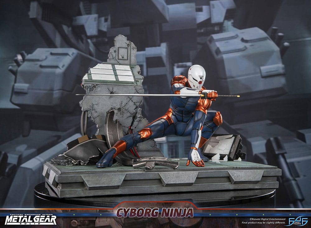 Metal Gear Solid Statue Cyborg Ninja (Grey Fox) 41 cm