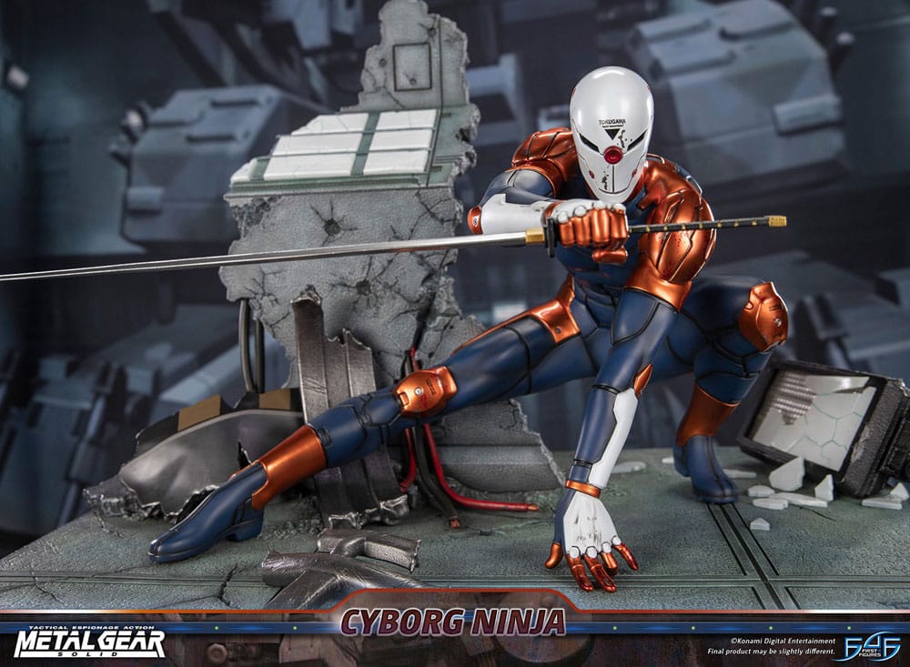 Metal Gear Solid Statue Cyborg Ninja (Grey Fox) 41 cm