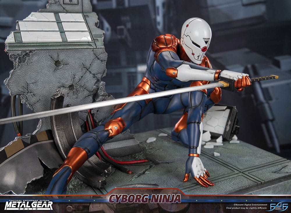 Metal Gear Solid Statue Cyborg Ninja (Grey Fox) 41 cm