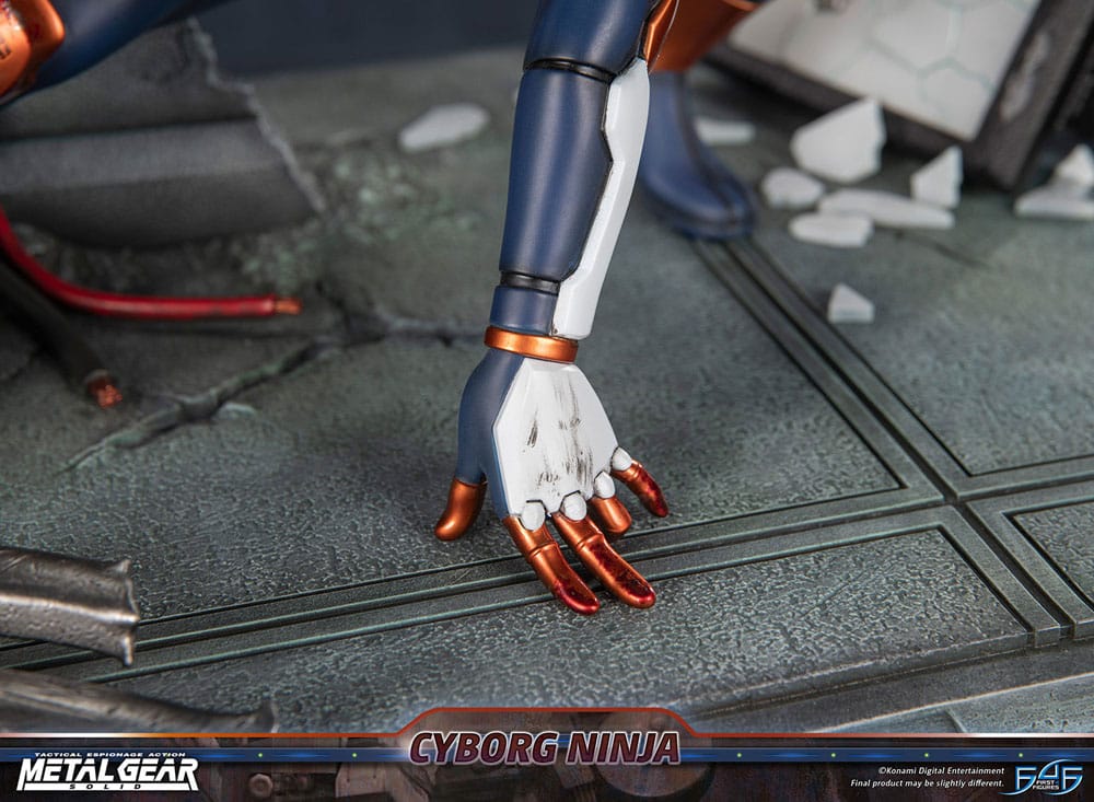 Metal Gear Solid Statue Cyborg Ninja (Grey Fox) 41 cm