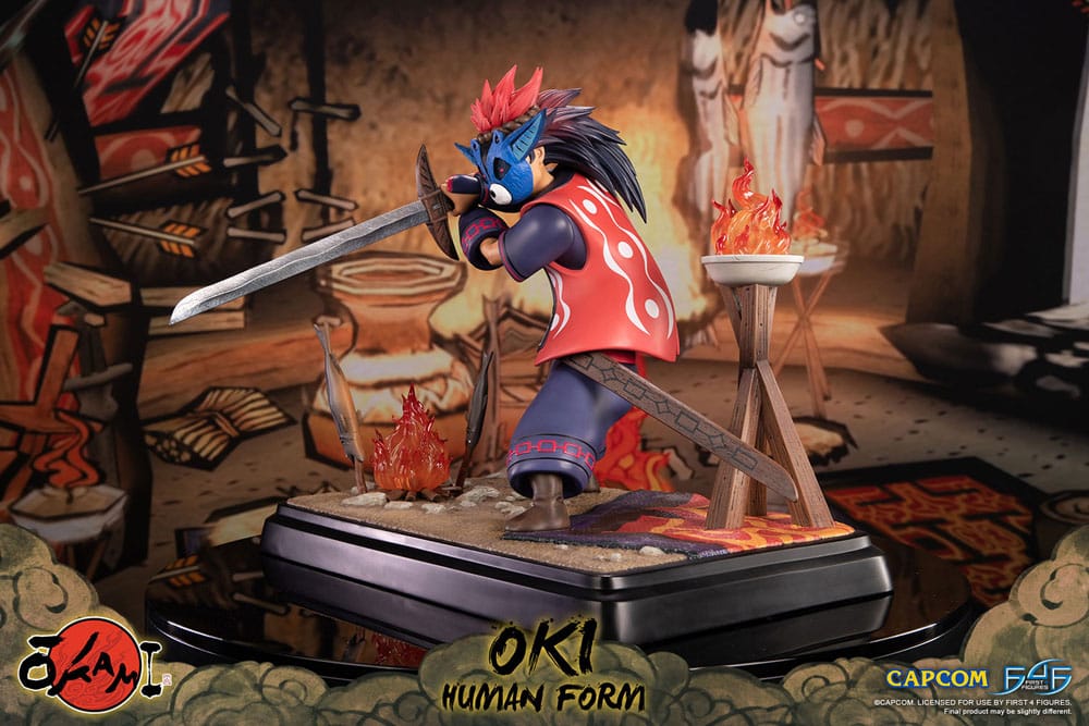 Okami Statue Oki (Human Form) 38 cm