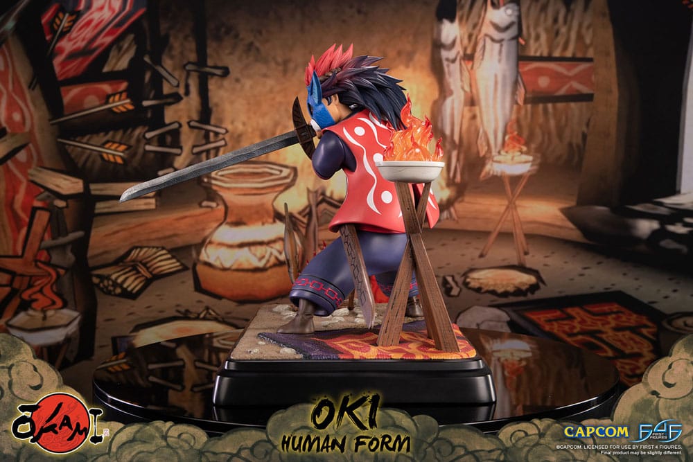 Okami Statue Oki (Human Form) 38 cm