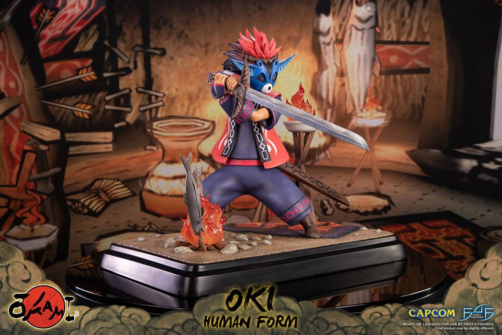 Okami Statue Oki (Human Form) 38 cm