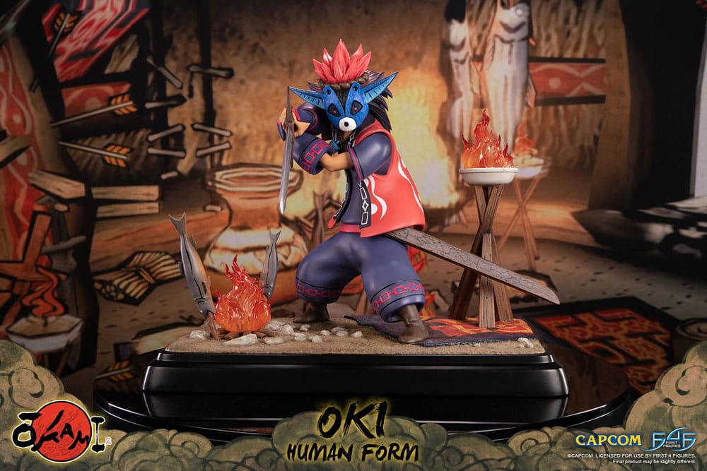 Okami Statue Oki (Human Form) 38 cm