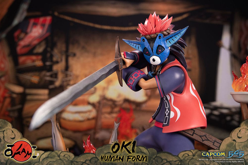 Okami Statue Oki (Human Form) 38 cm