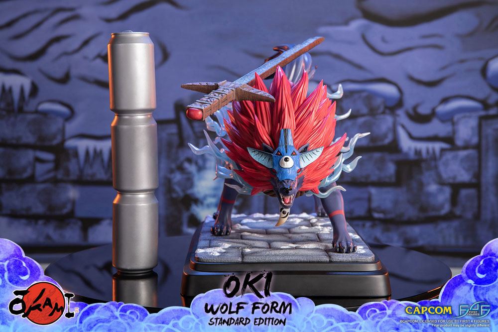 Okami Statue Oki (Wolf Form) 35 cm