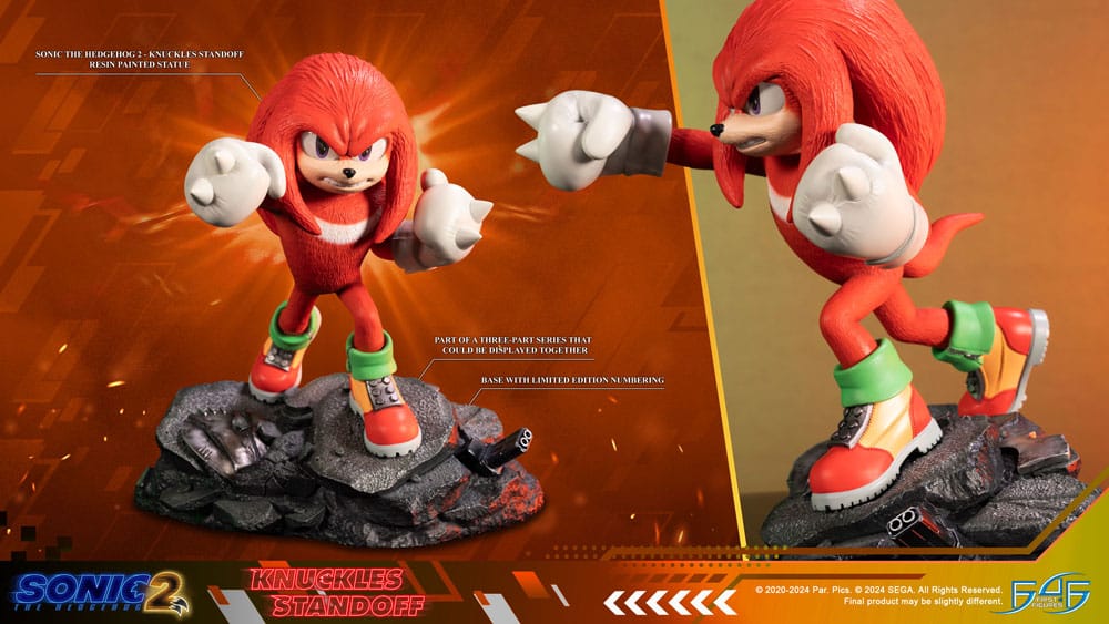 Sonic the Hedgehog 2 Statue Knuckles Standoff 30 cm