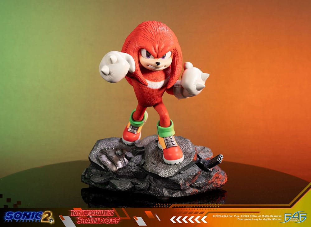 Sonic the Hedgehog 2 Statue Knuckles Standoff 30 cm