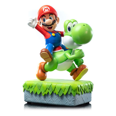 Super Mario Statue Mario &amp; Yoshi 48 cm