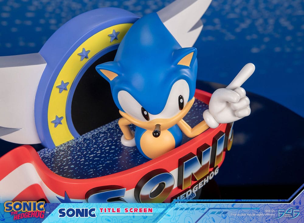 Sonic the Hedgehog Statue Sonic Title Screen 21 cm