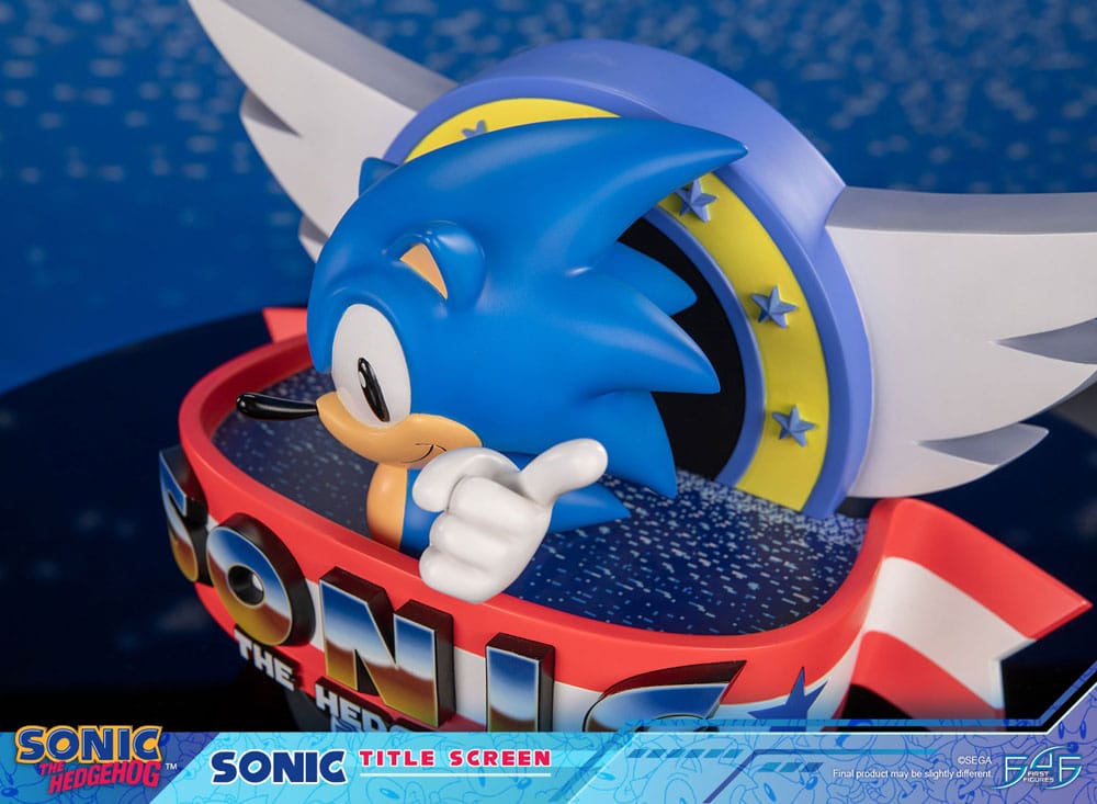 Sonic the Hedgehog Statue Sonic Title Screen 21 cm