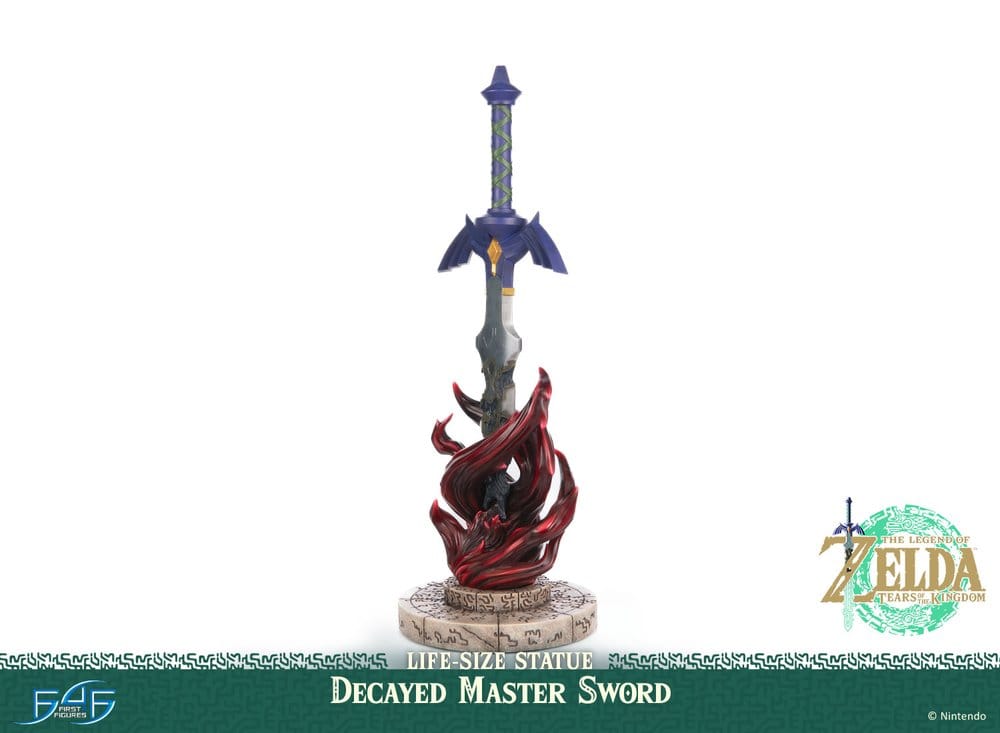 The Legend of Zelda: Tears of the Kingdom Life Size Statue 1/1 Decayed Master Sword 71 cm