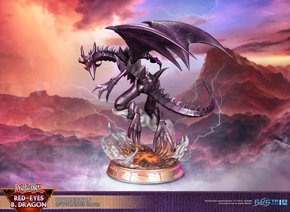 Yu-Gi-Oh! PVC Statue Red-Eyes B. Dragon Purple Colour 33 cm