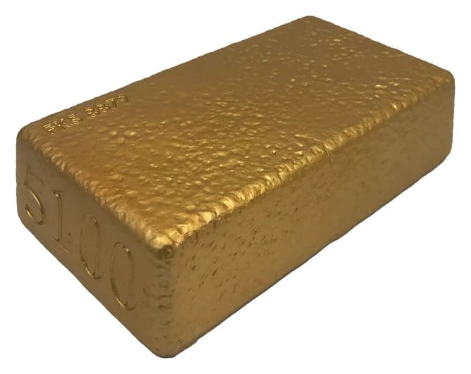 James Bond Prop Replica 1/1 Goldfinger Fort Knox Bullion Bar 25 cm Limited Edition