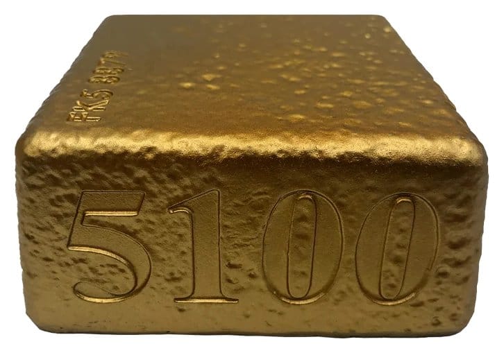 James Bond Prop Replica 1/1 Goldfinger Fort Knox Bullion Bar 25 cm Limited Edition