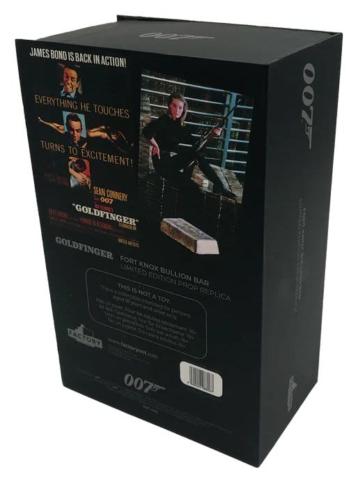 James Bond Prop Replica 1/1 Goldfinger Fort Knox Bullion Bar 25 cm Limited Edition