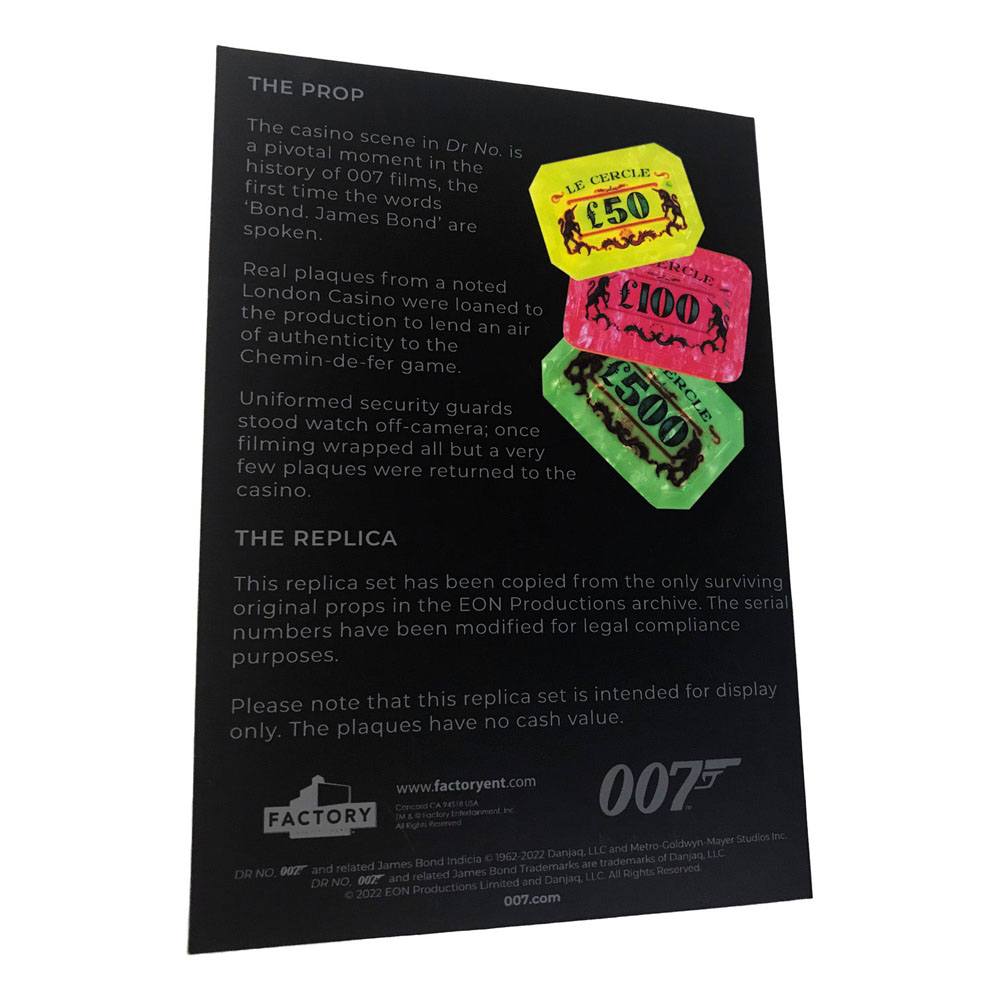 James Bond Replica 1/1 Dr. No Casino Plaques Limited Edition