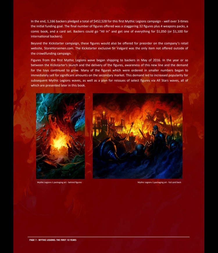 Mythic Legions: The First 10 Year Book Hardcover