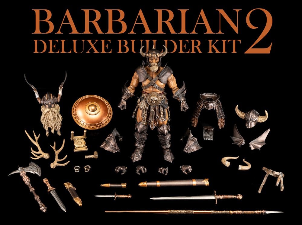 Mythic Legions: Reinforcement 3 Action Figure Accessory Barbarian Builder Kit 2 Deluxe