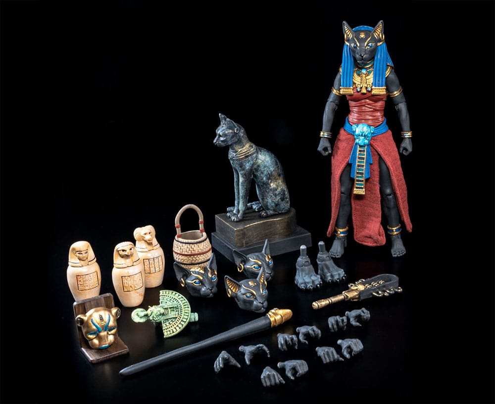 Figura Obscura Actionfigur Bastet Black & Red - Damaged packaging