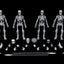 Graveyard Skeletons  Actionfigures 4-Pack Graveyard Skeletons