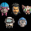 Cosmic Legions Action Figure Accessory Heads Pack