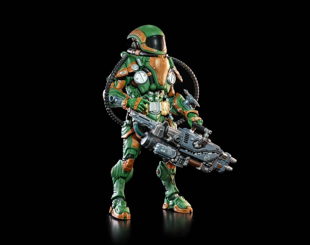 Cosmic Legions Actionfigur T.U.5.C.C. Heavy Gunner - Damaged packaging