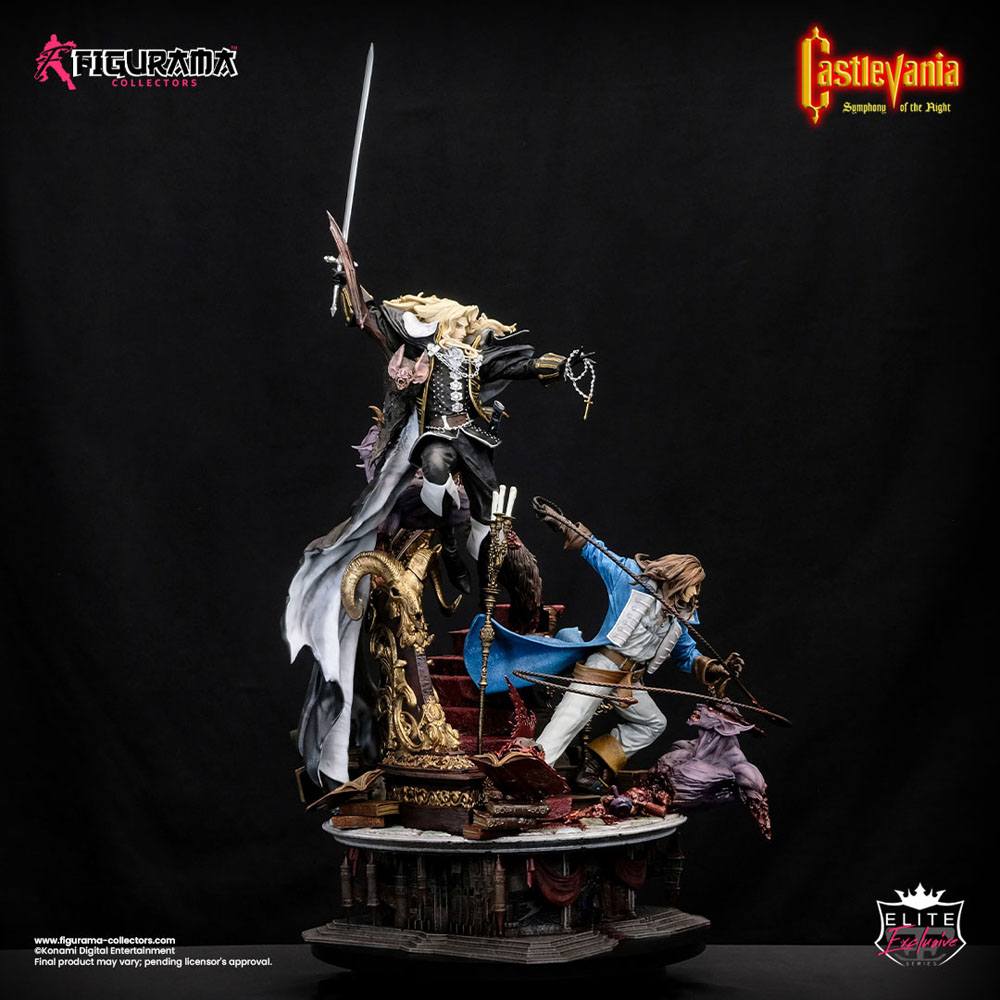 Castlevania: Symphony of the Night Elite Exclusive Statue 1/6 Alucard & Richter Belmont 91 cm