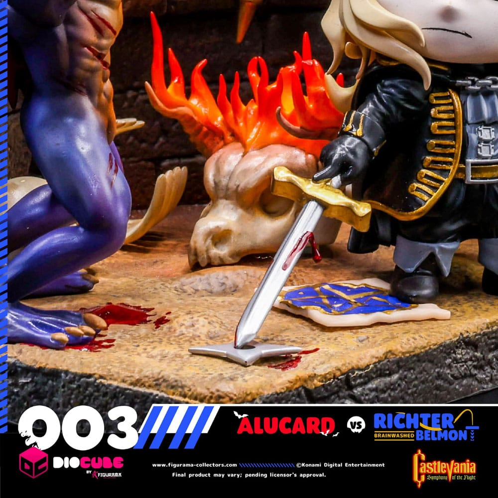 Castlevania DioCube PVC Diorama Alucard Vs Richter Belmont 15 cm