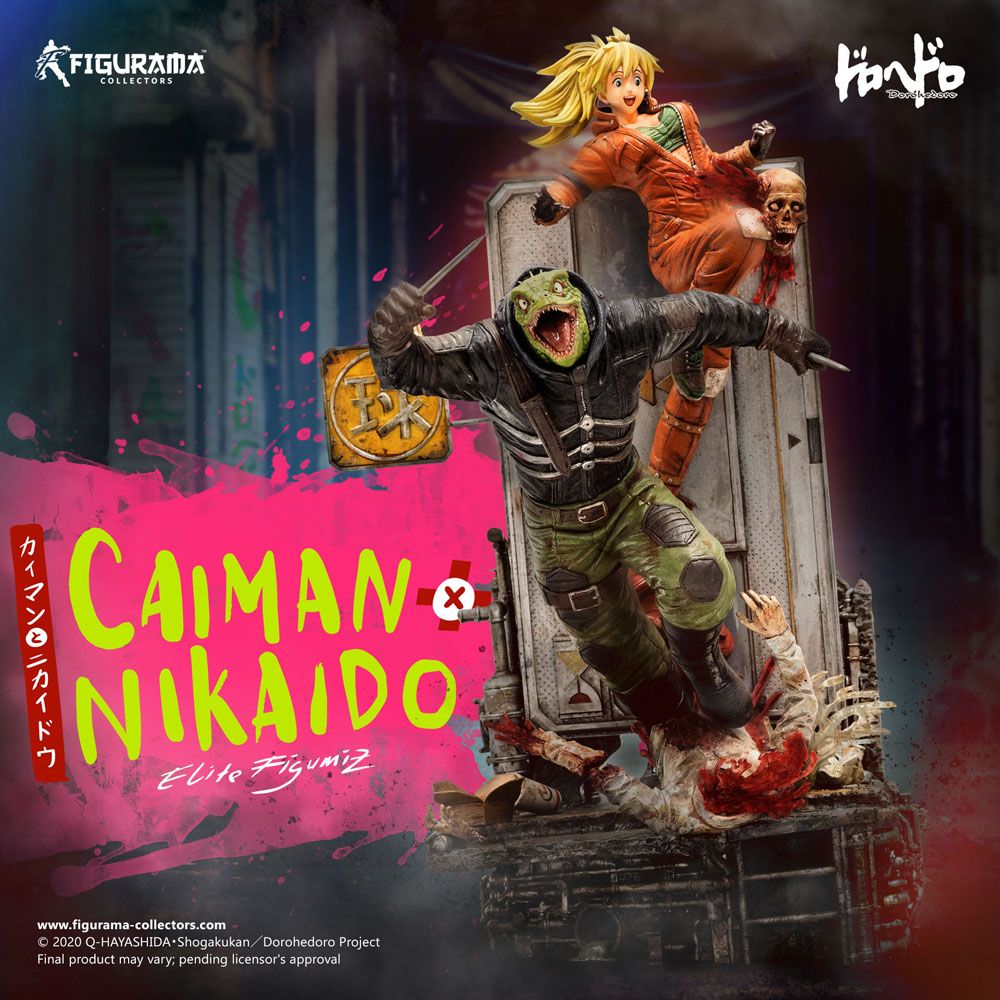 Dorohedoro Elite FigumiZ Diorama 1/8 Caiman & Nikaido 37 cm