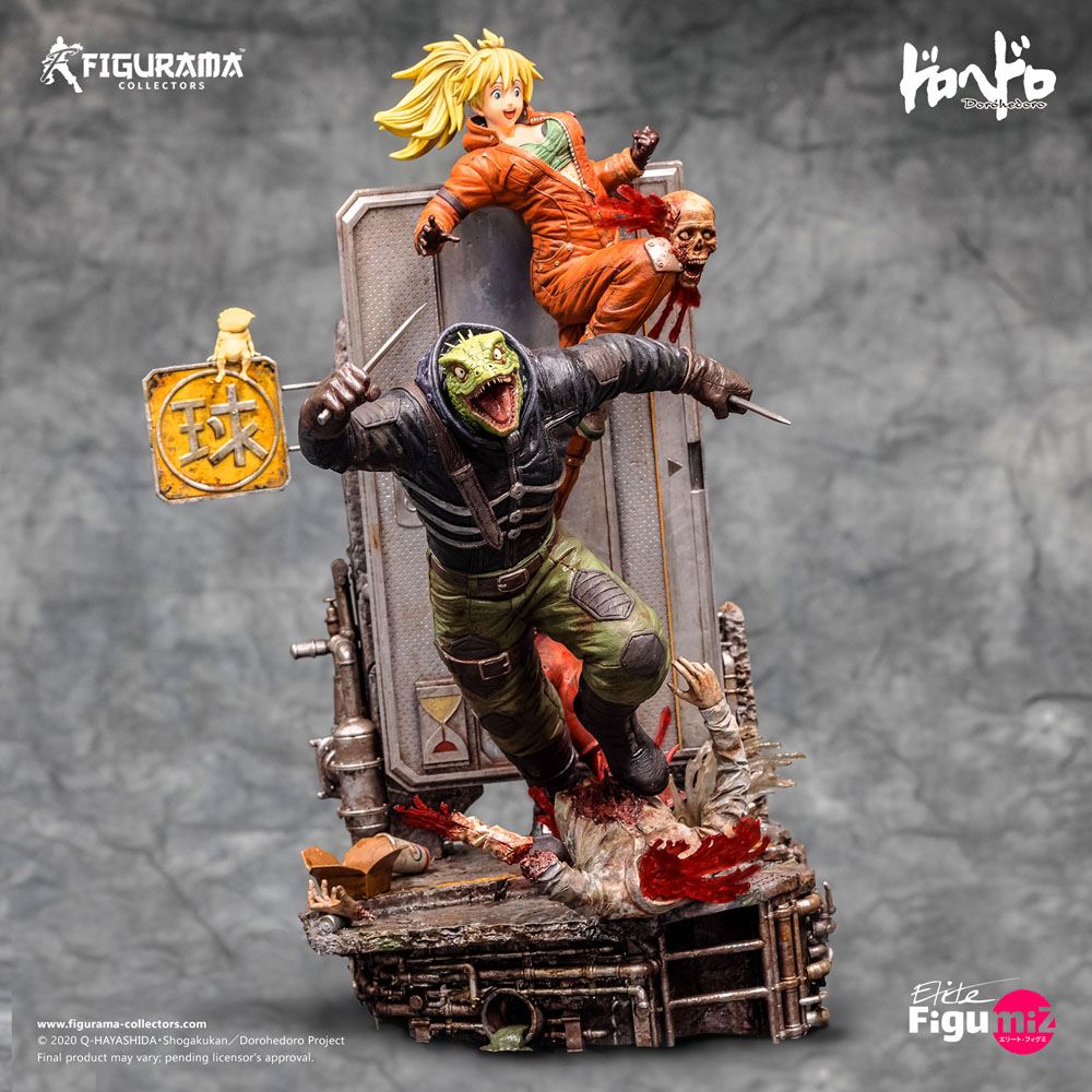 Dorohedoro Elite FigumiZ Diorama 1/8 Caiman & Nikaido 37 cm